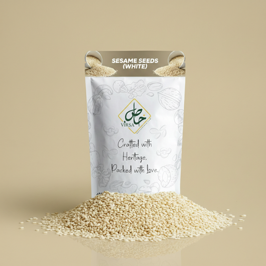 Premium White Sesame Seeds – 100% Natural, Pearly & Calcium-Rich