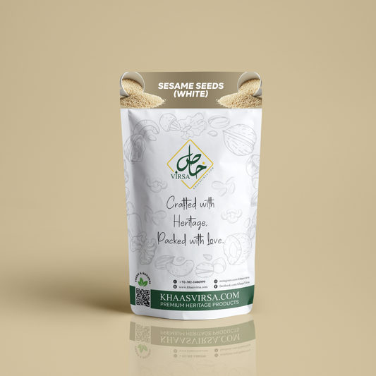 Premium White Sesame Seeds – 100% Natural, Pearly & Calcium-Rich